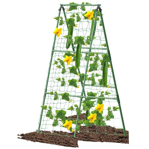 Updated A-Frame Cucumber Trellis for Raised Beds,...