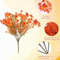 msymsyu 7 Bündel Kunstblumen Herbststrauß, Kunstblumen Herbst Dekoration – Ansicht 3