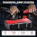 DBPOWER 1000A Portable Car Jump Starter (UP to 7.0L Gas, 5.5L Diesel Engine), 12V Lithium-Ion Auto Battery Booster, Power Pack with LCD Screen Clamp Cables,USB Quick Charge, LED Flashlight