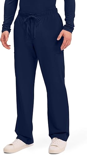Miniatura 3 de Cherokee Scrubs for Men Tapered Leg Cargo Scrub Pants with Zip Fly, 5 Pockets Elastic Waist 2-Way Stretch & Easy Care WW190