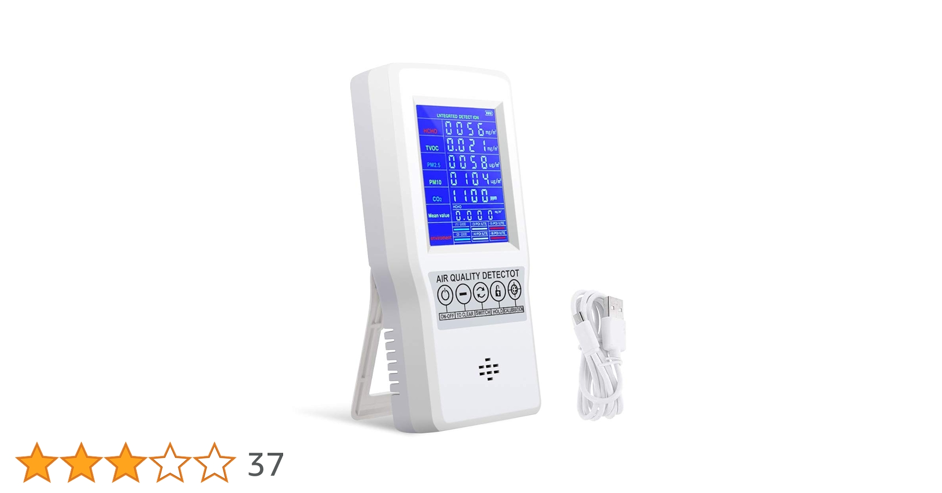 Amazon.co.jp: Matobuy 空気測定器 マルチテスター 空気汚染測定