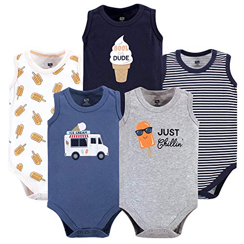 Image of Hudson Baby Unisex Baby Cotton Sleeveless Bodysuits