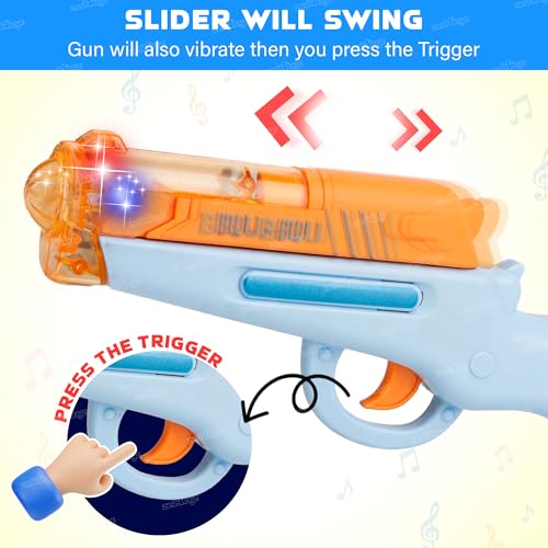 Image of Zest 4 Toyz Electric Toy Gun for Kids with Dazzling Lights and Sound Effects Fun Exciting Musical Play Toy Gun for Boys and Girls - Multi Color