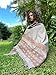 Handmade SAMADHI Meditation Prayer Shawl Rhino Grey Blanket Cosy Cashmere Yak Wool Tibetan Lahsa Winter Tribal Celtic Embroidery Boho Zen AJJAYA