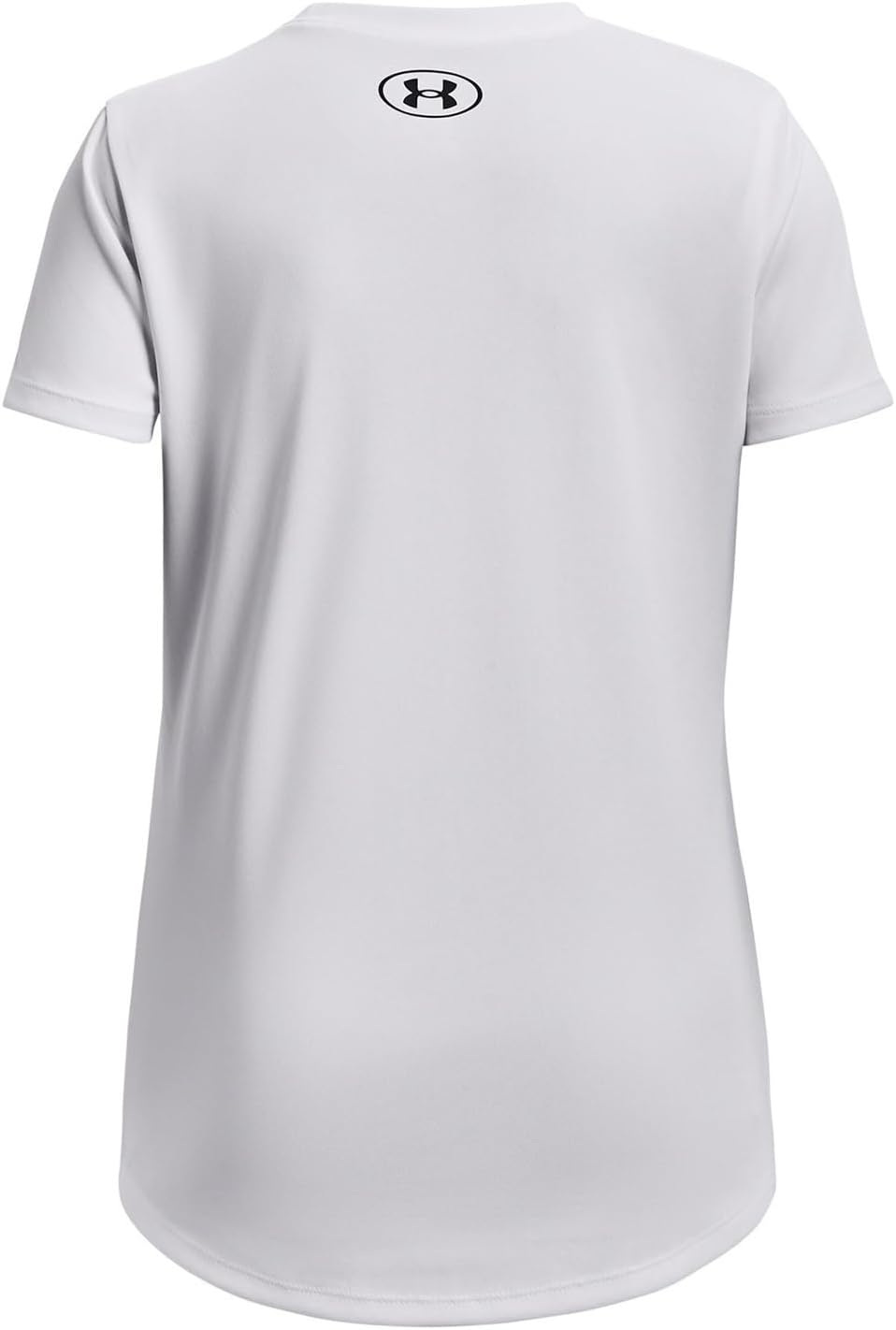 Under Armour Girls Tech Print Big Logo Short Sleeve Crew - Image 2