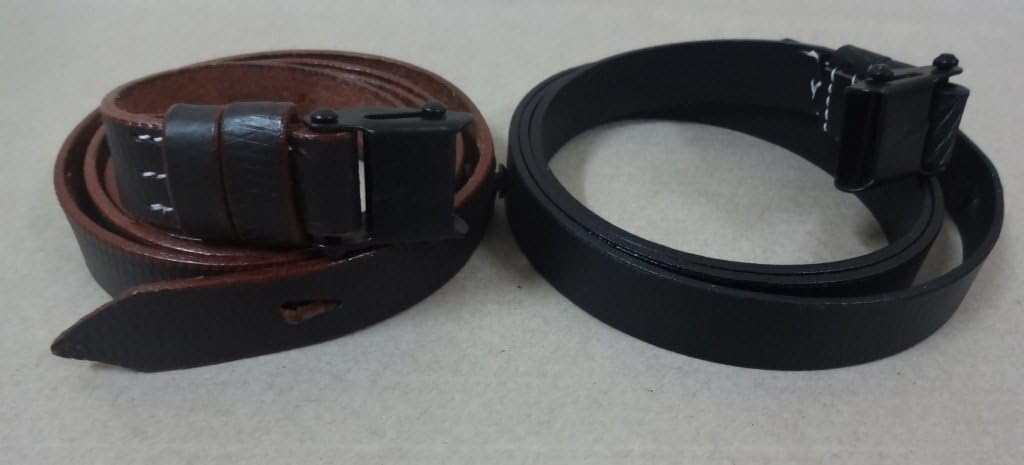warreplica German WWII MP 40 SMG Leather Sling- MP40, MP-40, MP 38 (Set of 2 Colors)