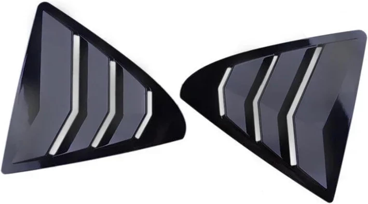 Rear Window Louver Shutter Cover Side Vent Trim Windshield Decoration Cover Car Accessories Compatible for Lexus IS300 IS250 200t 2013 2014 2015 2016 2017 2018 2019(Matte Black)