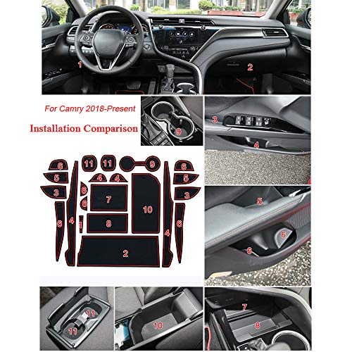 Almohadilla antideslizante para Toyota Camry 2012-2017 11 piezas miniatura 7