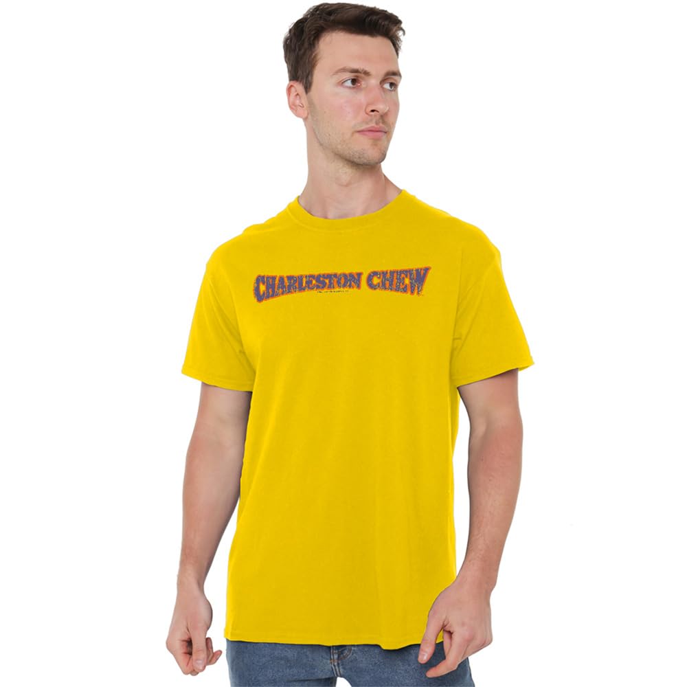 Men's Other Tootsie Roll Charleston Chew Logo T Shirt Yellow - XL
