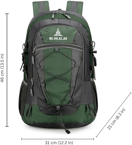 Miniatura 4 de Mochila de campamento ligera de 30 L  Mochila plegable impermeable para senderismo, viajes, senderismo, escalada  Mochila plegable de poliéster