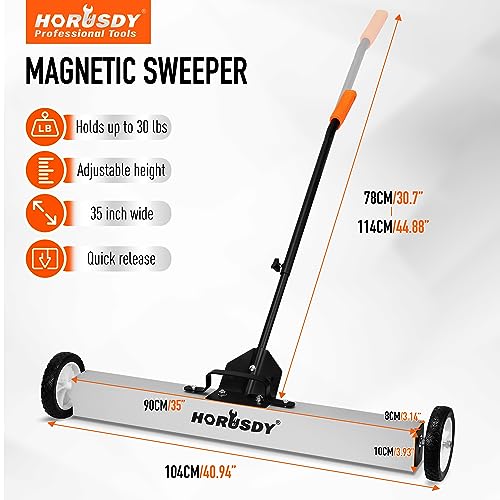 Horusdy 36-Inch Rolling Magnetic Sweeper With Wheels thumb #1