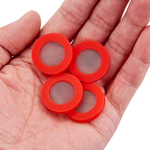 Litorange 40 Piece Outdoor Garden Hose Washers Gasket with Metal Filter Combo Pack