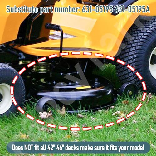 631-05195 631-05195A Lawn Mower Mulch Plug Kit Compatible with MTD Cub Cadet Craftsman 42" 46" Lawn Mower, for 2012 and After, Fits 63105195A 19A30055100 LTX-1046VT LTX-1050KH LTX-1045 Model - Thumbnail 6