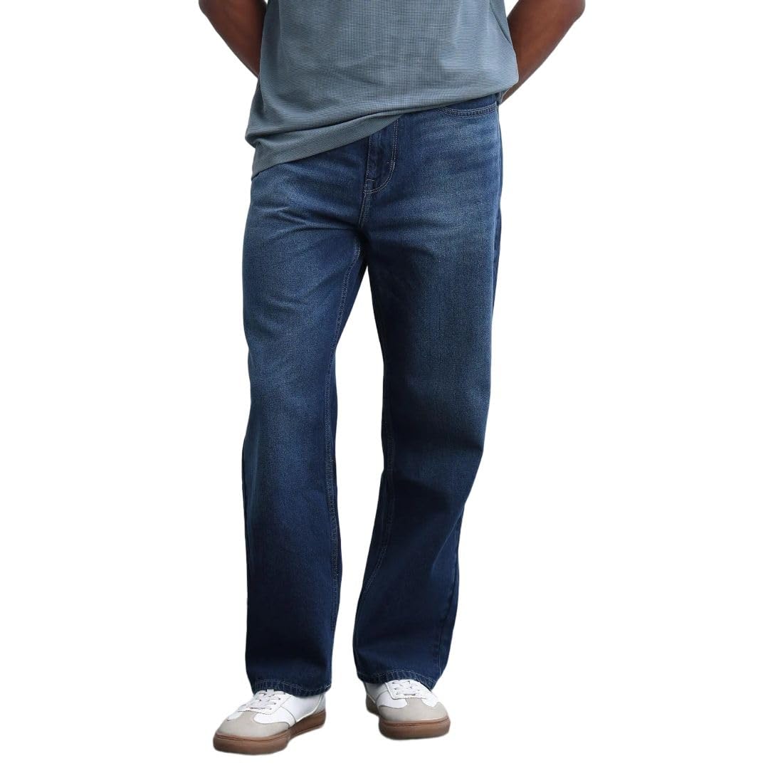 flying machine Men's Loose Fit Jeans| Solid | Mid Rise | Stretchable | Jeans for Man-picture-27
