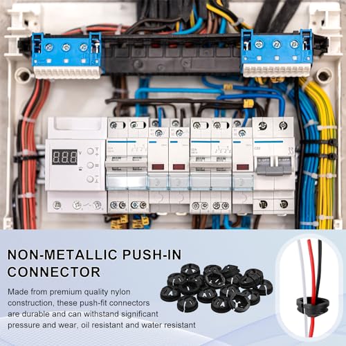 Connecteur de câble plastique pour sécuriser les fils de 0,9 cm dans une boîte électrique