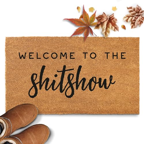 MAINEVENT Welcome to The Shitshow Doormat 30x17 Inch,Welcome...