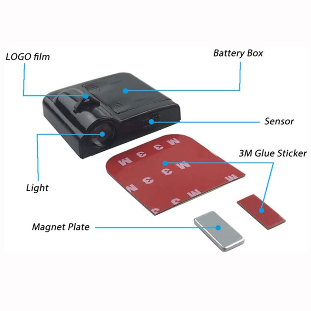 Luci di benvenuto per auto senza fili a LED Lampada per proiettore HD per porta auto per Renault Sport Duster Megane 2 3 Accessori  34