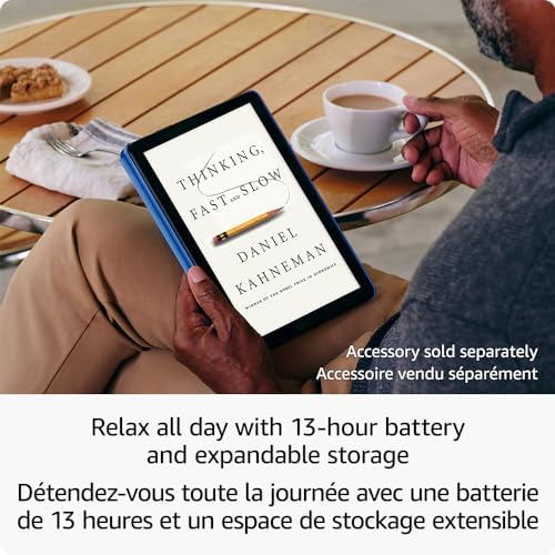 Amazon Fire HD 10 tablet (newest model), built for relaxation, 10.1" vibrant Full HD screen, octa-core processor, 3 GB RAM, 32 GB, Lilac - 3