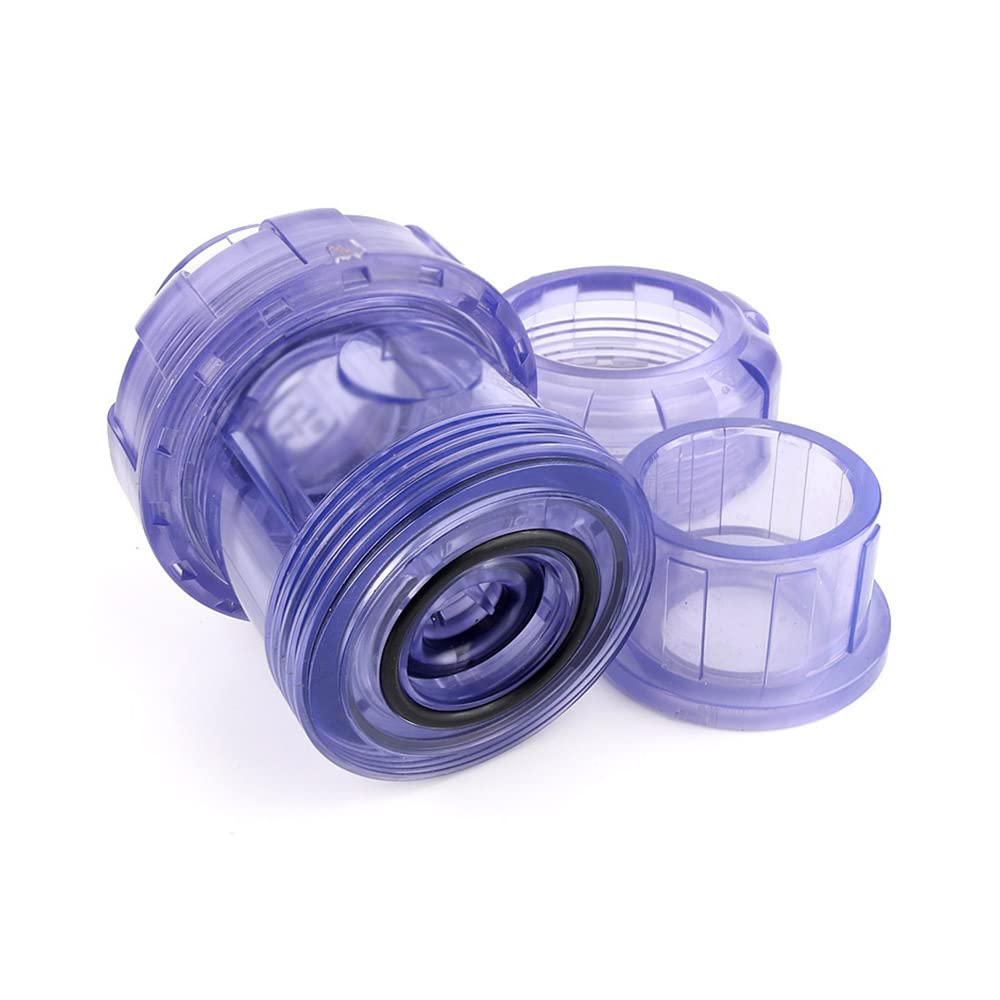 1 stücke upvc Rückschlagventil Transparente PVC-Rohrarmaturen Gartenbewässerung System Aquarium-Fischtank Nichtrücklaufverbinder,Inner Diameter 25mm