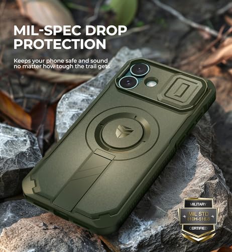 Coque de protection iPhone 16 Plus blindée magnétique avec béquille - 6