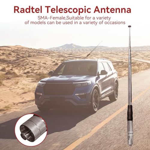 Radtel RTA-27B 27MHz SMA-Female CB Telescopic Antenna for radtel RT-860 RT-880 RT-880G UV-98 Plus, RT-920, RT-950, RT-950 Pro, BJ-7800, BJ-8300 – vue 4
