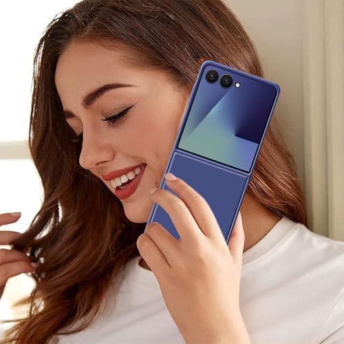 Image of amazon basics Hard Case Cover for Samsung Galaxy Z Flip 7 5G (Blue)