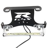 SMT-Black LED light Fender Eliminator Tidy Tail Compatible With 96 12 Suzuki Gsxr 600 750 01 12 Gsxr 1000 [B00RUE48H0]