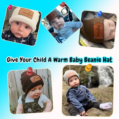 Custom Baby Beanie,Personalized Toddler Kids Beanies Winter Hat Custom Name Beanies Gifts for Adults3
