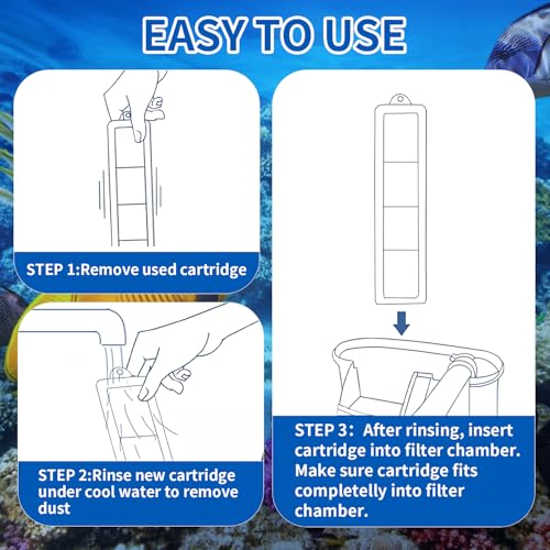 Image of 6 Pack RF-S Filter Cartridges Compatible,Replacement Cartridges for Desktop Aquariums with Small Retreat Filters