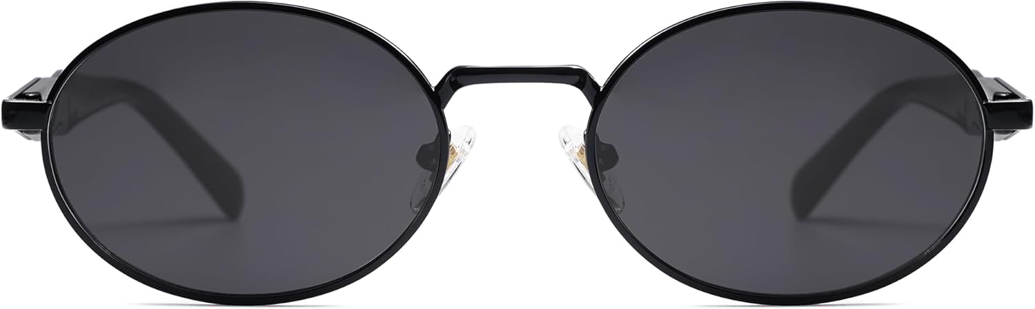 SOJOS Retro Oval Sunglasses for Women Men Trendy Sun Glasses Designer Inspired Classic Shades UV400 Protection SJ1224 - Image 3