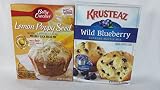 Betty Crocker Lemon Poppy Seed Krusteaz Wild Blueberry Muffin Mix Bundle