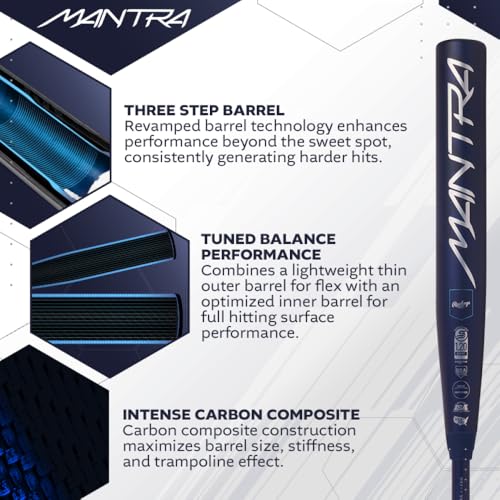 Batte RAWLINGS Mantra 3.0-10 fastpitch softball souple composite - 3