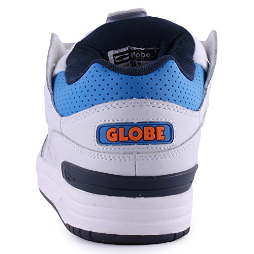 Image of Globe Fusion, Men's Skateboard Shoe, Multicolor White Blue, 13 US