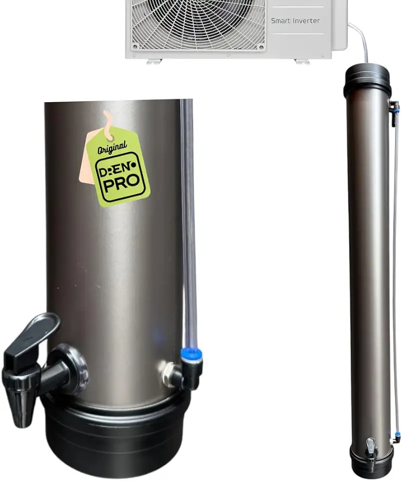 Dreno Coletor de Água para Ar Condicionado 8L Grafite Metálico DrenoPro