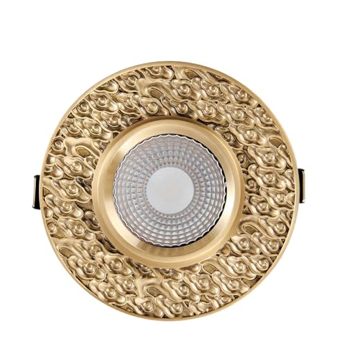 Éclairage encastrable LED en laiton chic de 3W à intensité variable - 6