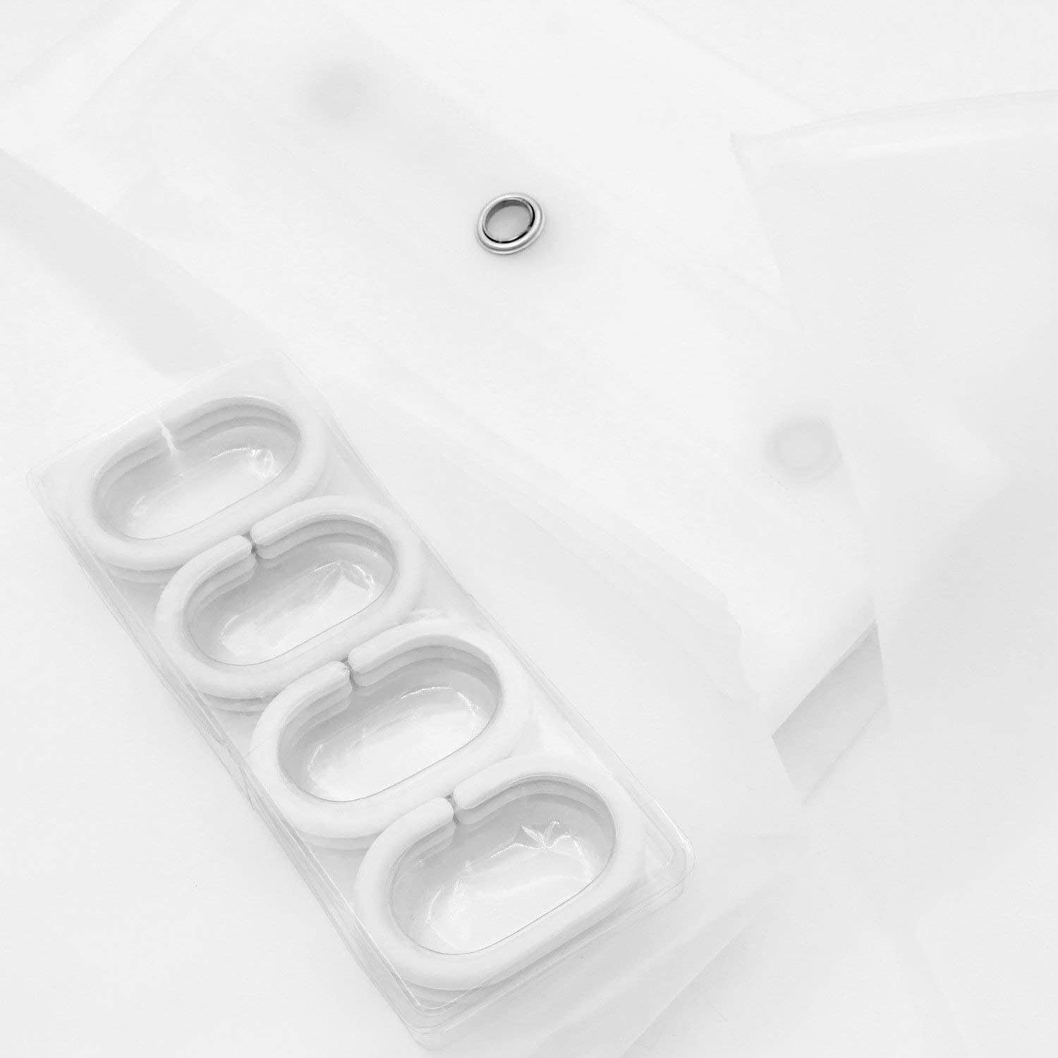 Mermaid with Pearl Shower Curtain Fairy Tale Art Beautiful Ocean Undersea Flowing Bubble Long Shower Curtain with 12 Hooks Good Light Resistance Non-Fading and (72×84 Inch)