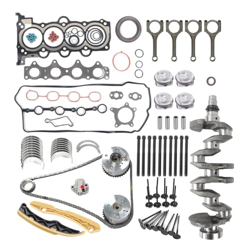 INGKAN G4FD 1.6 Engine Overhaul Rebuild Kit Fits for Hyundai Accent Elantra Kona Sonata Tucson Veloster, for Kia Forte Optima Rio Seltos Soul 1.6L L4 DOHC (16 VALVE) OE 23110-2B610 243502B600