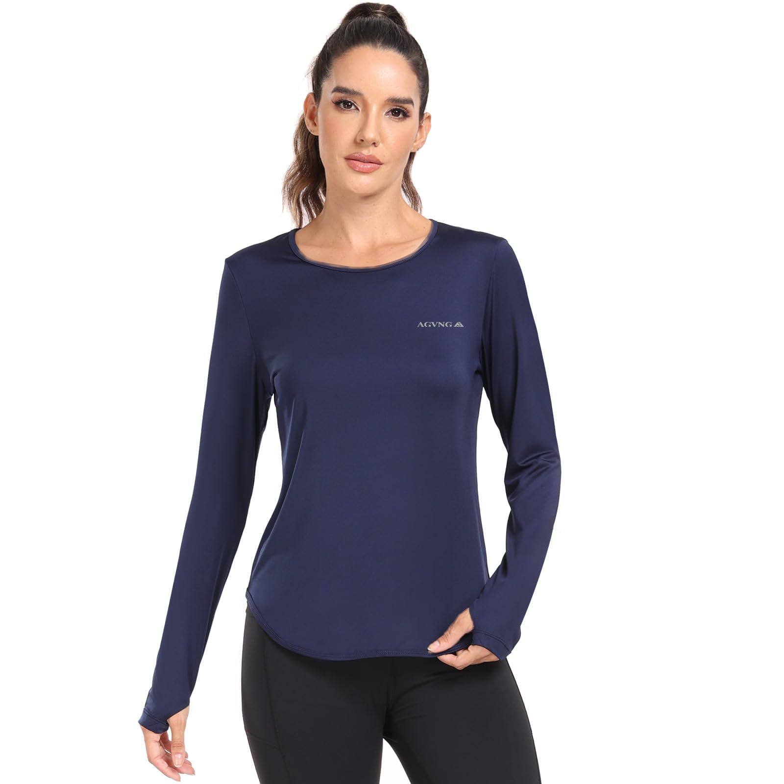 Womens UPF 50+ Sun Shirts Long Sleeve UV Sun Protection Lightweight Quick Dry Rash Guard Workout Hiking Outdoor Tops