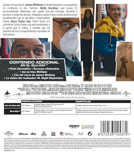 Múltiple 4K UHD + Blu-ray caja trasera