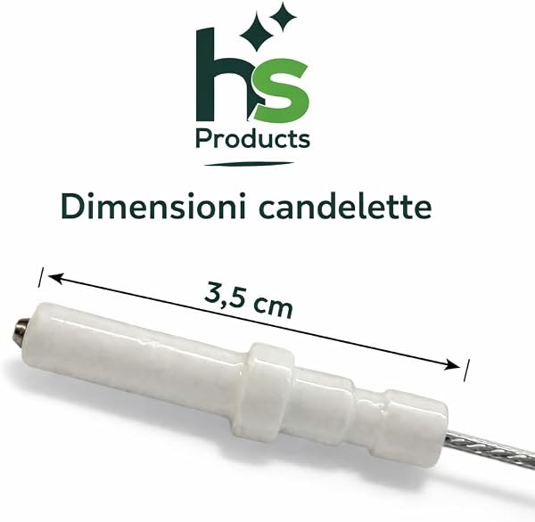 Candeletta Accensione Piano Cottura Gas Universale 4 Pezzi – Elettrodo Accensione Fornelli Compatibile con Ariston Indesit Nardi – Ricambio Cucina Gas - 2