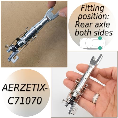 AERZETIX - C71070 - Nachsteller, Trommelbremse - Einbauseite beide Seiten der Hinterachse - kompatibel mit Peugeot Citroën Fiat - OE-Nummern 4310.86, 77362444, 7701059740