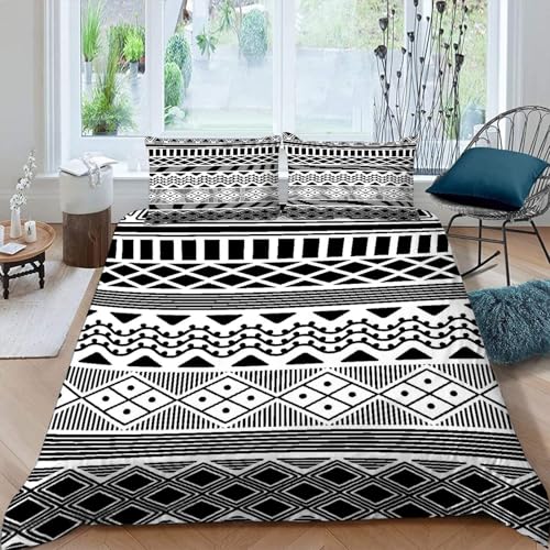 Housse de Couette 220x240 2 Personnes Parure de Lit Boho - 2