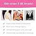 Hollywood Fashion Secrets Bra Converting Clips, Clear, Transform Your Bra Style and Lift, 2 Pack