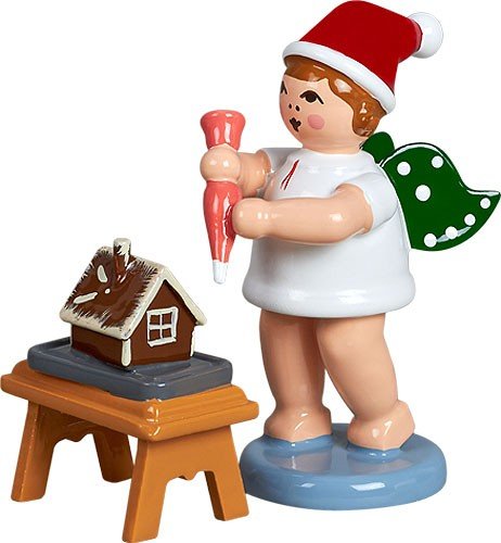 Rudolphs Schatzkiste Holzfigur Bäckerengel mit Tortenspritze...