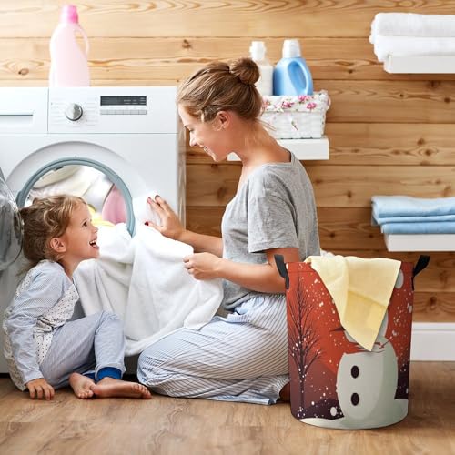 Panier à linge pliable de chambre avec poignées de transport solides