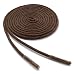 OrthoStep Waxed Extra Thin Dress Round Shoelaces - Dress Shoe Laces - 2 Pair Pack