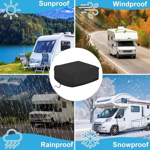 Cubierta de techo de CA para RV a prueba de sol protección impermeable grande para remolque 5