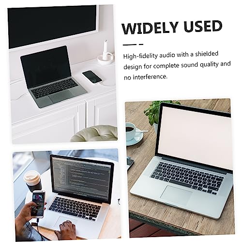 Adaptador de audio convertidor estéreo mono cable divisor compatible con mezcladoras y altavoces 3
