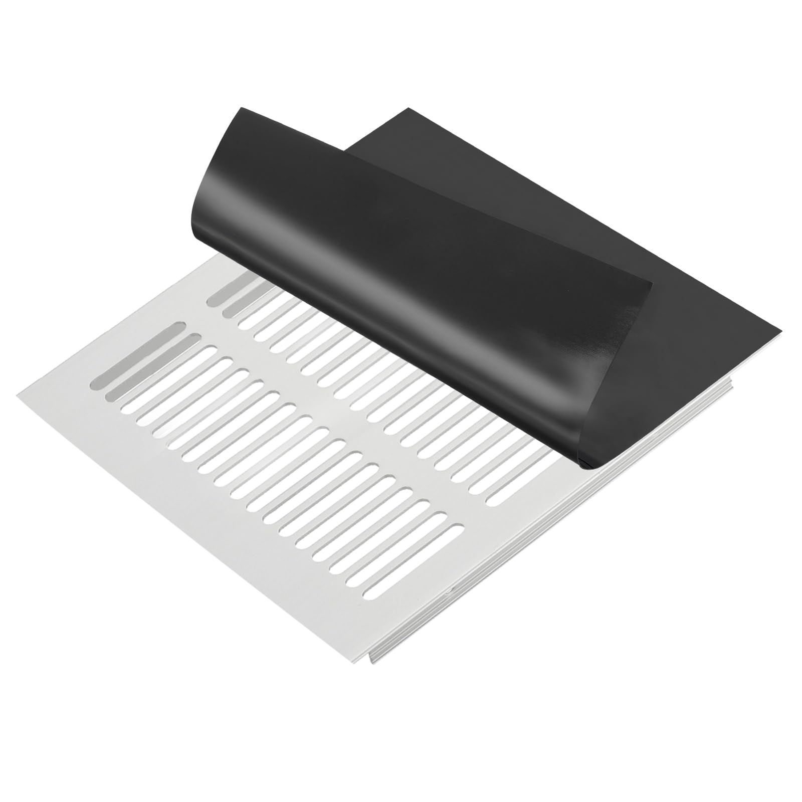 PATIKIL 254 x 254 mm Magnetic Vent Cover, Floor Wall Air Registers Cover Magnet Vent Blocker for Home RV HVAC Fireplace Furnace Black