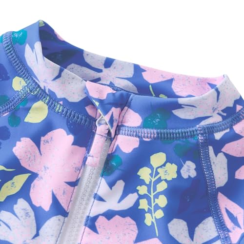 Image of UMELOK Baby Girls One Piece Swimsuit Infant Bathing Suit Long Sleeve Rash Guard Swimwear with UPF 50+ Sun Protection